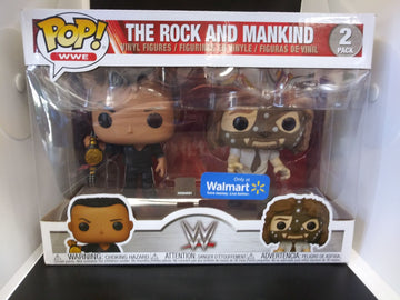 THE ROCK AND MANKIND WWE FUNKO POP! WALMART EXCLUSIVE!