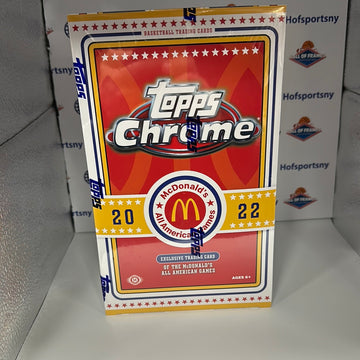 2022 TOPPS CHROME MCDONALDS ALL AMERICA GAME HOBBY BOX! 2 AUTOS PER BOX!
