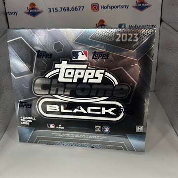 2023 TOPPS CHROME BLACK HOBBY BOX! 1 AUTO!