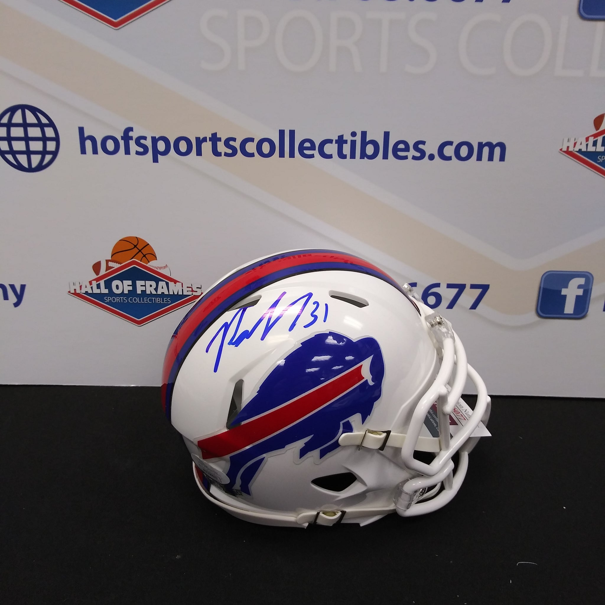 RASUL DOUGLAS BUFFALO BILLS SIGNED SPEED MINI HELMET JSA