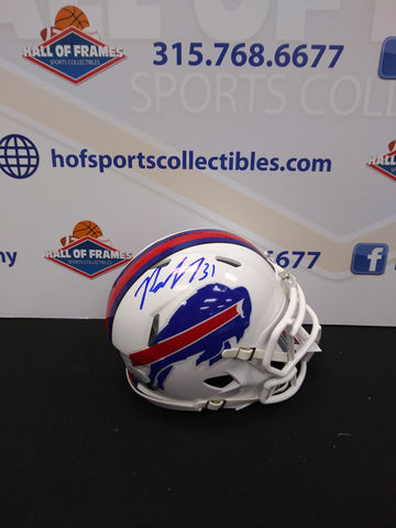 RASUL DOUGLAS BUFFALO BILLS SIGNED SPEED MINI HELMET JSA