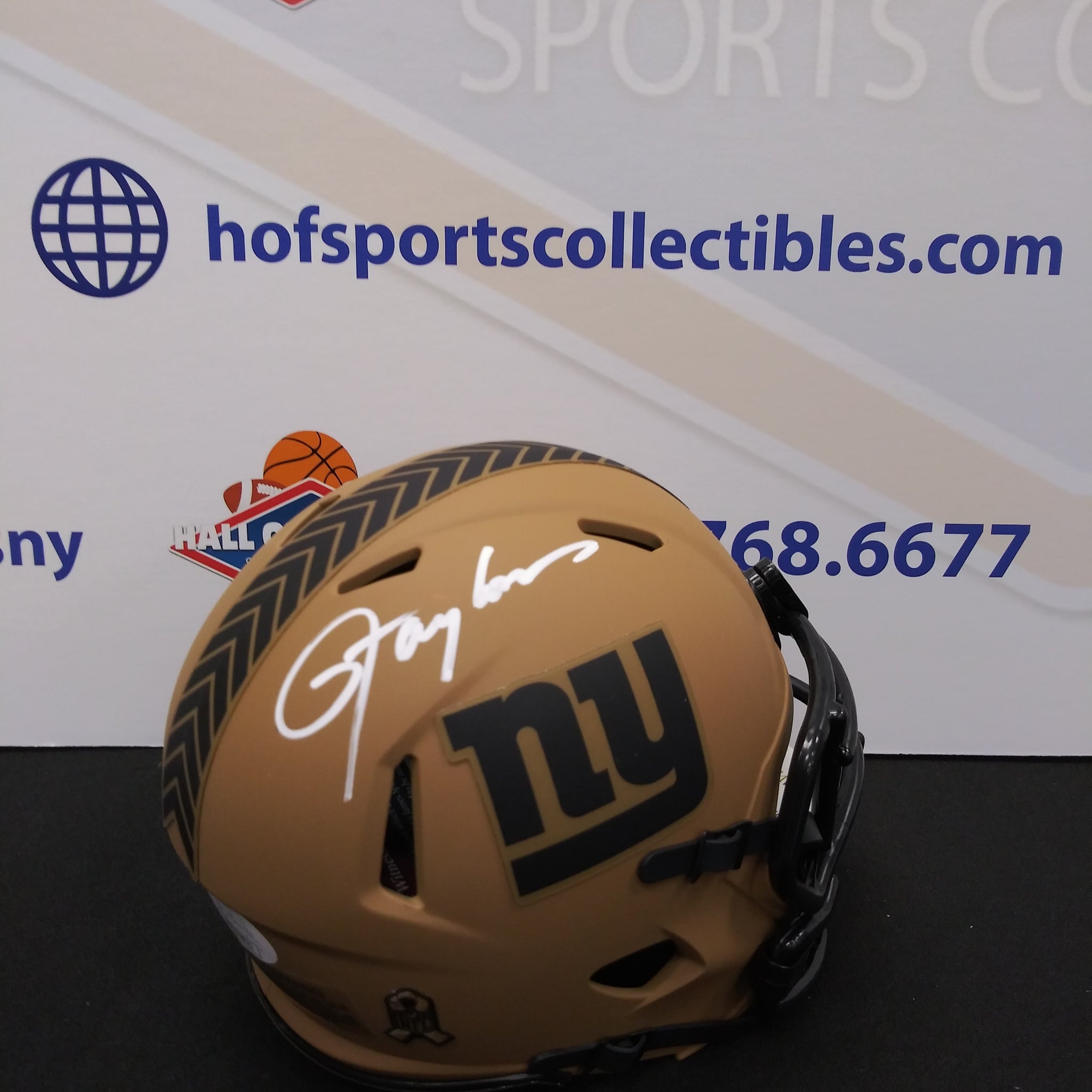 LAWRENCE TAYLOR NY GIANTS STS SPEED MINI HELMET JSA