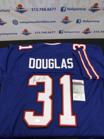 RASUL DOUGLAS BUFFALO BILLS SIGNED BLUE CUSTOM JERSEY JSA