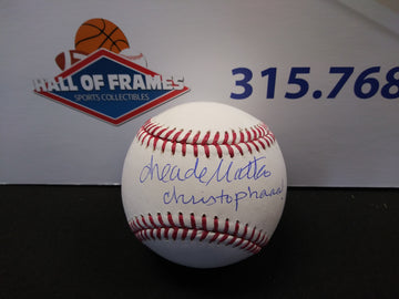 DREA DEMATTEO SIGNED MLB BASEBALL SOPRANOS INSC CHRISTOPHURR JSA COA