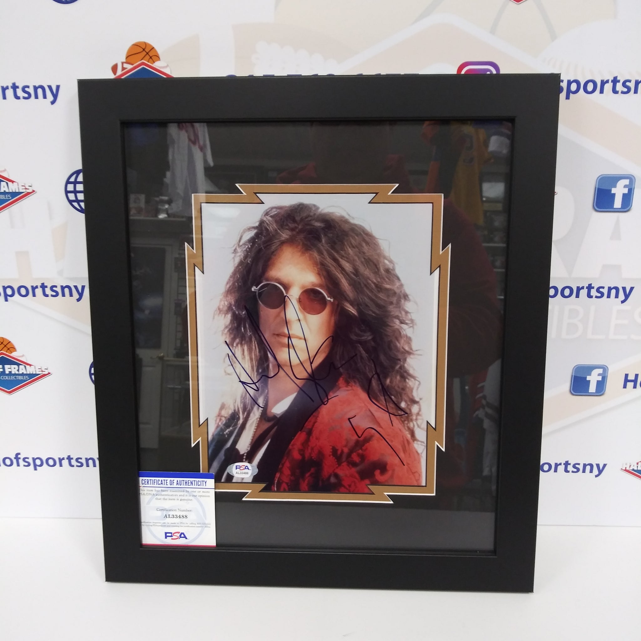 HOWARD STERN - SIRUIS RADIO SIGNED 8X10 FRAMED PHOTO PSA COA