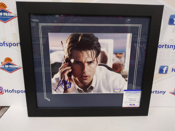 TOM CRUISE SIGNED JERRY MCGUIRE 8X10 FRAMED PHOTO - SHOW ME THE MONEY PSA COA