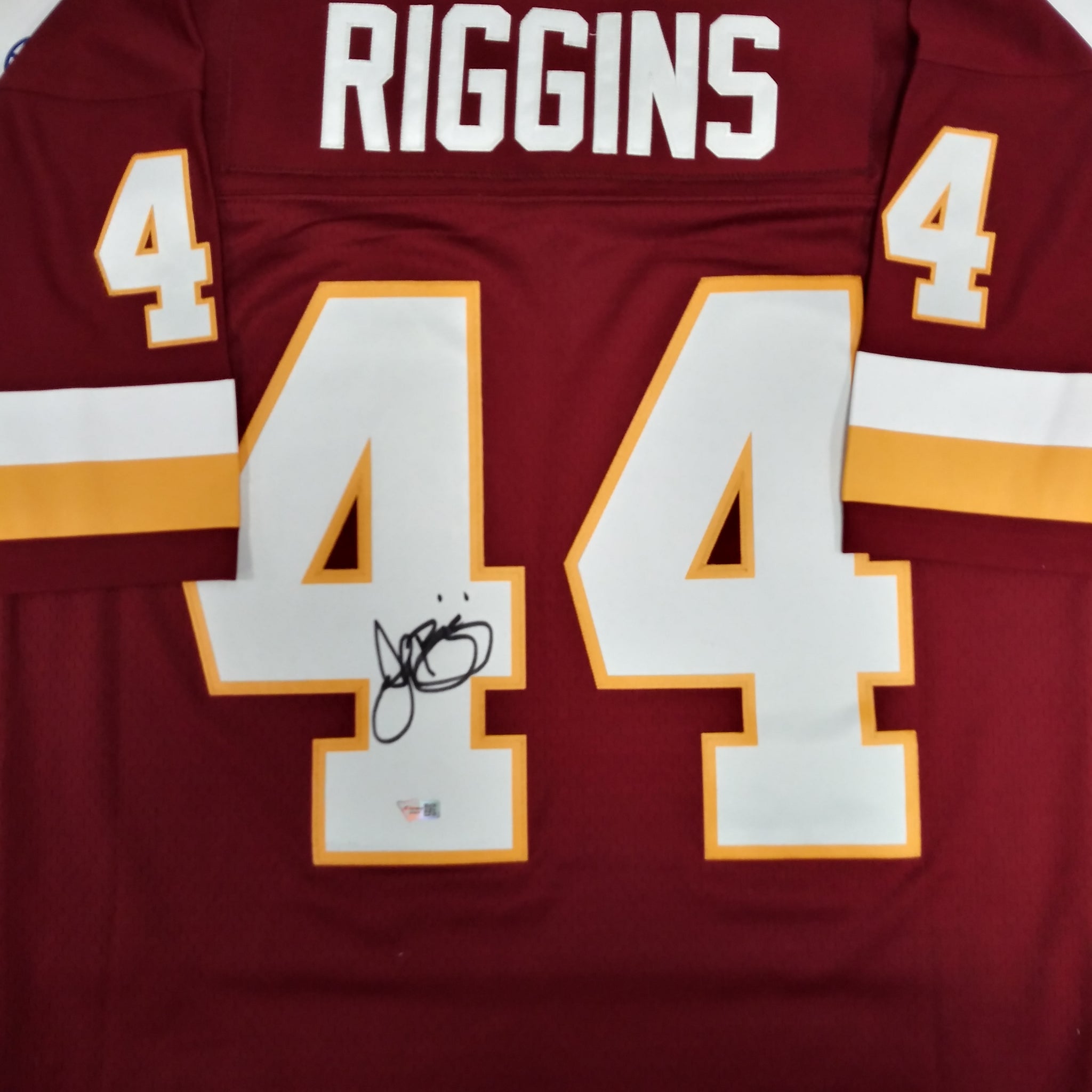 JOHN RIGGINS WASHINGTON REDSKINS SIGNED AUTHENTIC MITCHELL & NESS JERSEY! FANATICS COA!