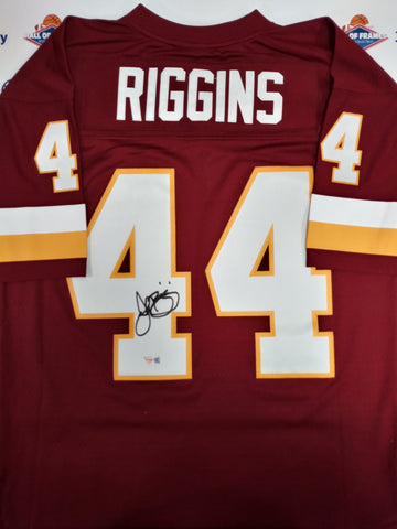 JOHN RIGGINS WASHINGTON REDSKINS SIGNED AUTHENTIC MITCHELL & NESS JERSEY! FANATICS COA!