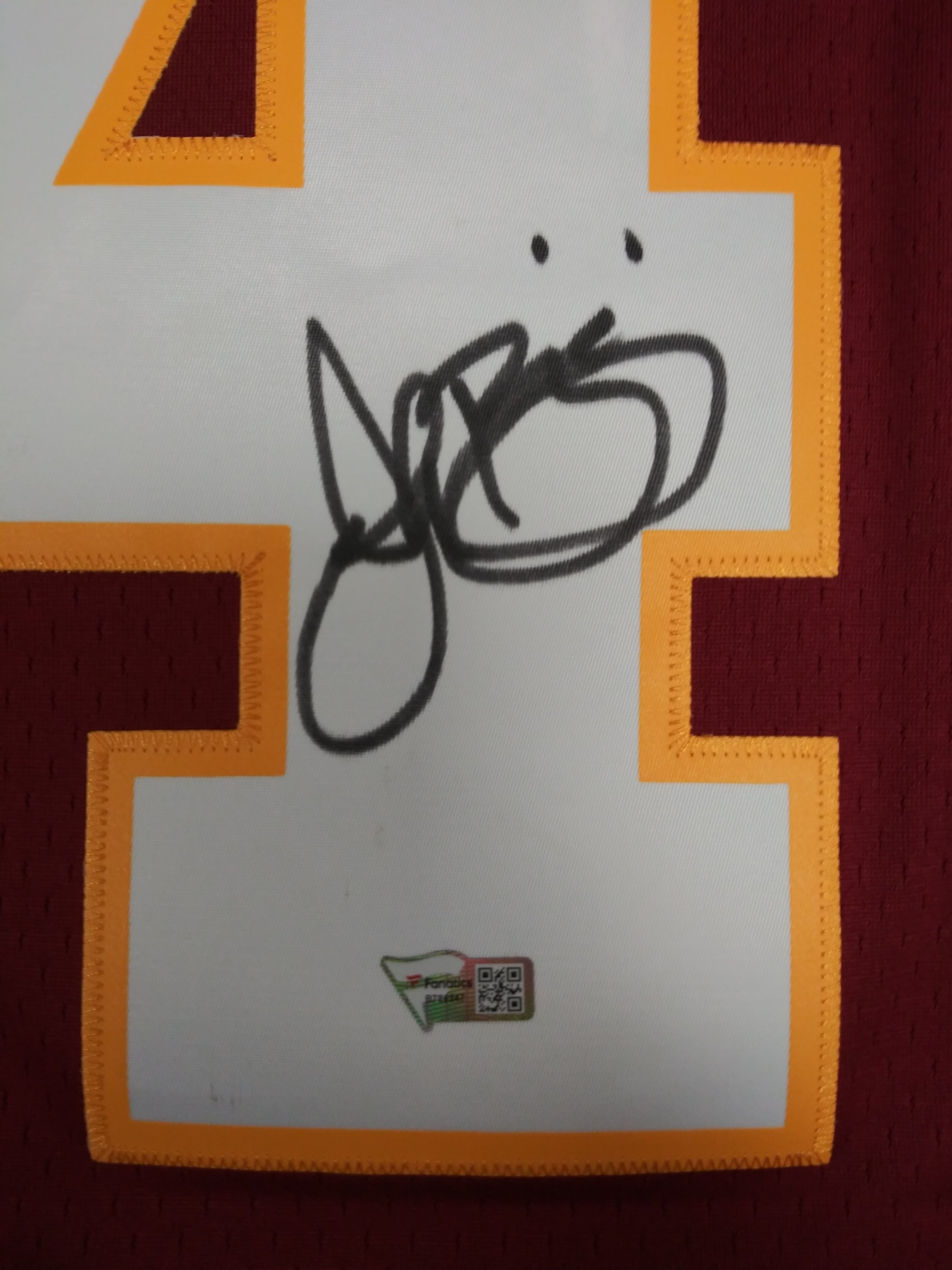 JOHN RIGGINS WASHINGTON REDSKINS SIGNED AUTHENTIC MITCHELL & NESS JERS