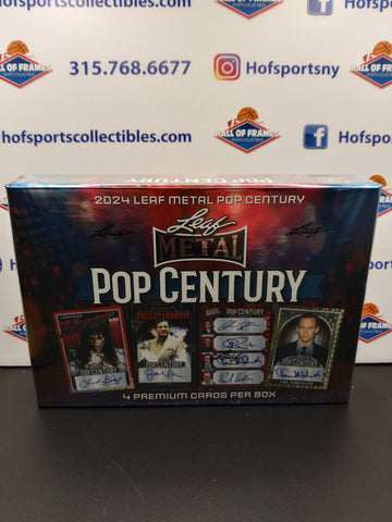 2024 LEAF METAL POP CENTURY HOBBY BOX! 4 PREMIUM CARDS PER BOX!