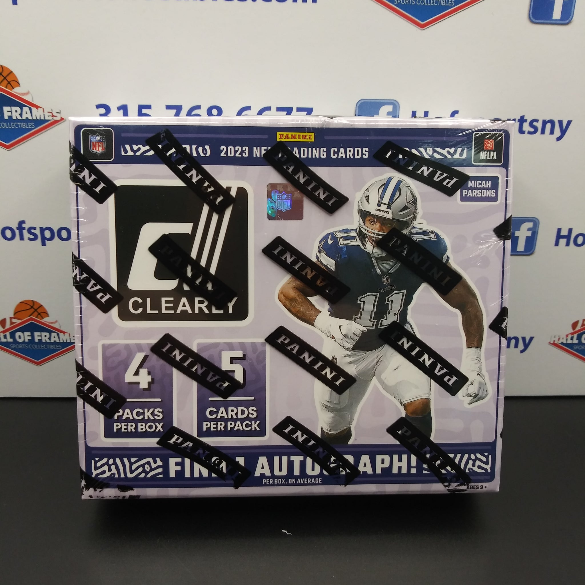 2023 PANINI DONRUSS CLEARLY HOBBY FOOTBALL BOX! 1 AUTO!