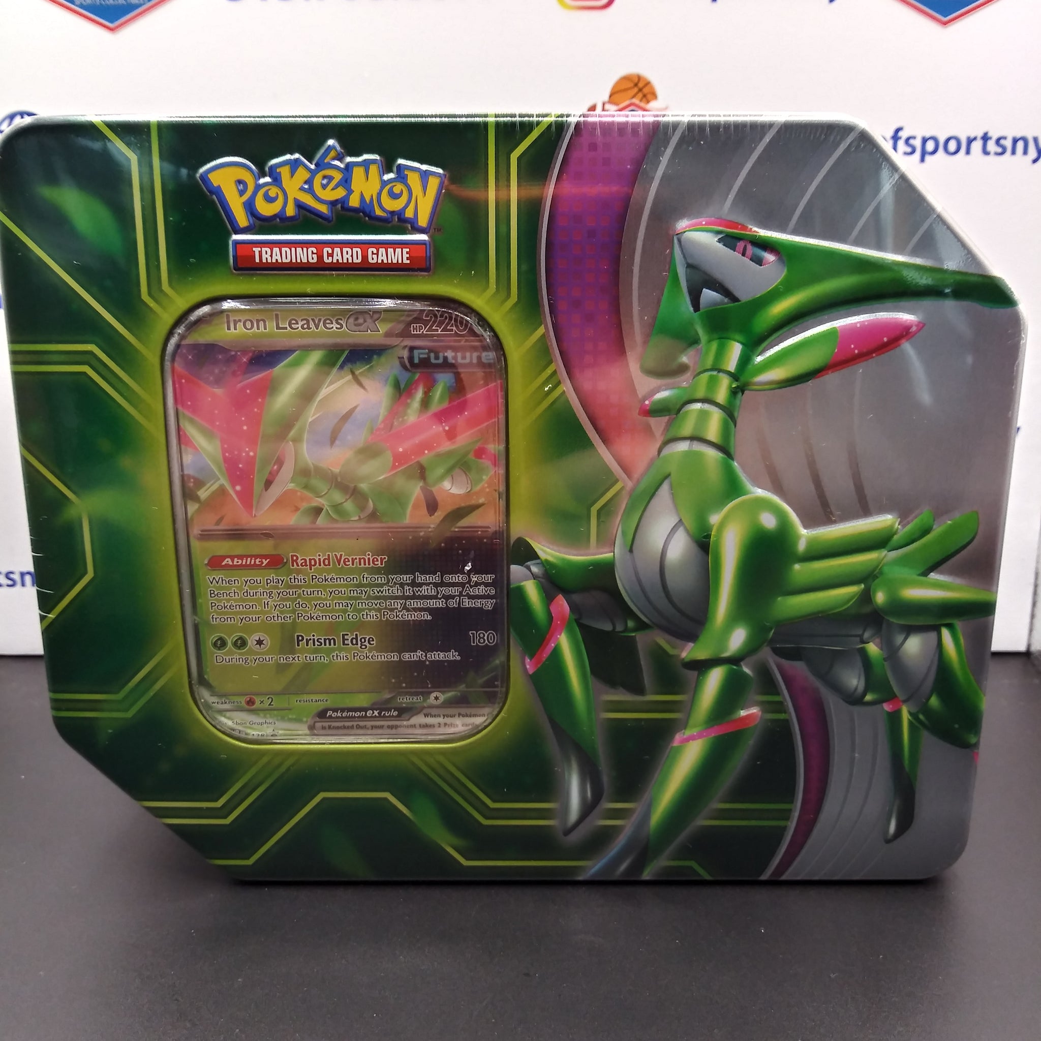 2024 POKEMON SCARLETT & VIOLET PARADOX CLASH EX TIN! IRON LEAVES EX!