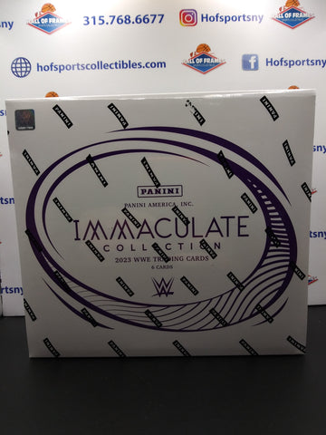 2023 PANINI WWE IMMACULATE COLLECTION HOBBY BOX! 6 PREMIUM CARDS PER BOX!!
