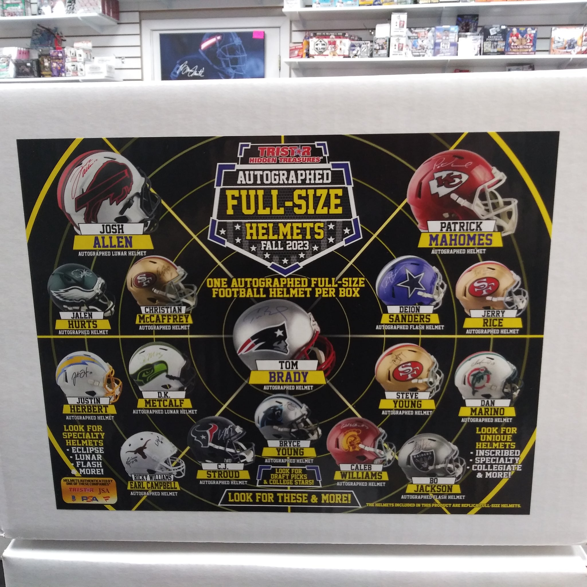 TRI-STAR HIDDEN TREASURES FULL SIZE HELMET HOBBY BOX! 1 SIGNED HELMET PER BOX!