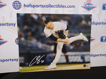 CLARKE SCHMIDT SIGNED YANKEES 11X14 PHOTO - BECKETT COA