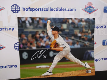 CLARKE SCHMIDT SIGNED YANKEES 11X14 PHOTO - BECKETT COA