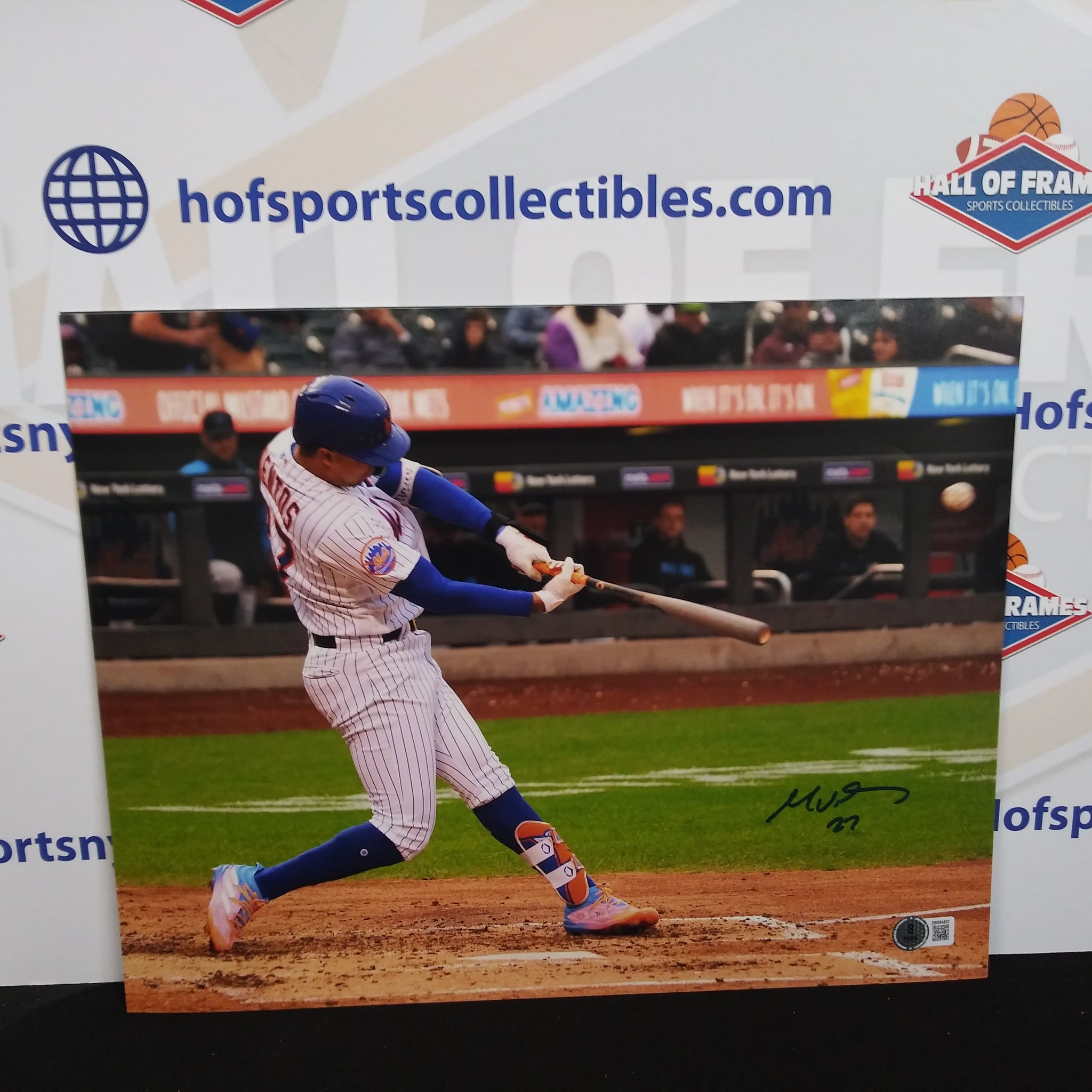 MARK VIENTOS SIGNED METS 11X14 PHOTO - BECKETT COA