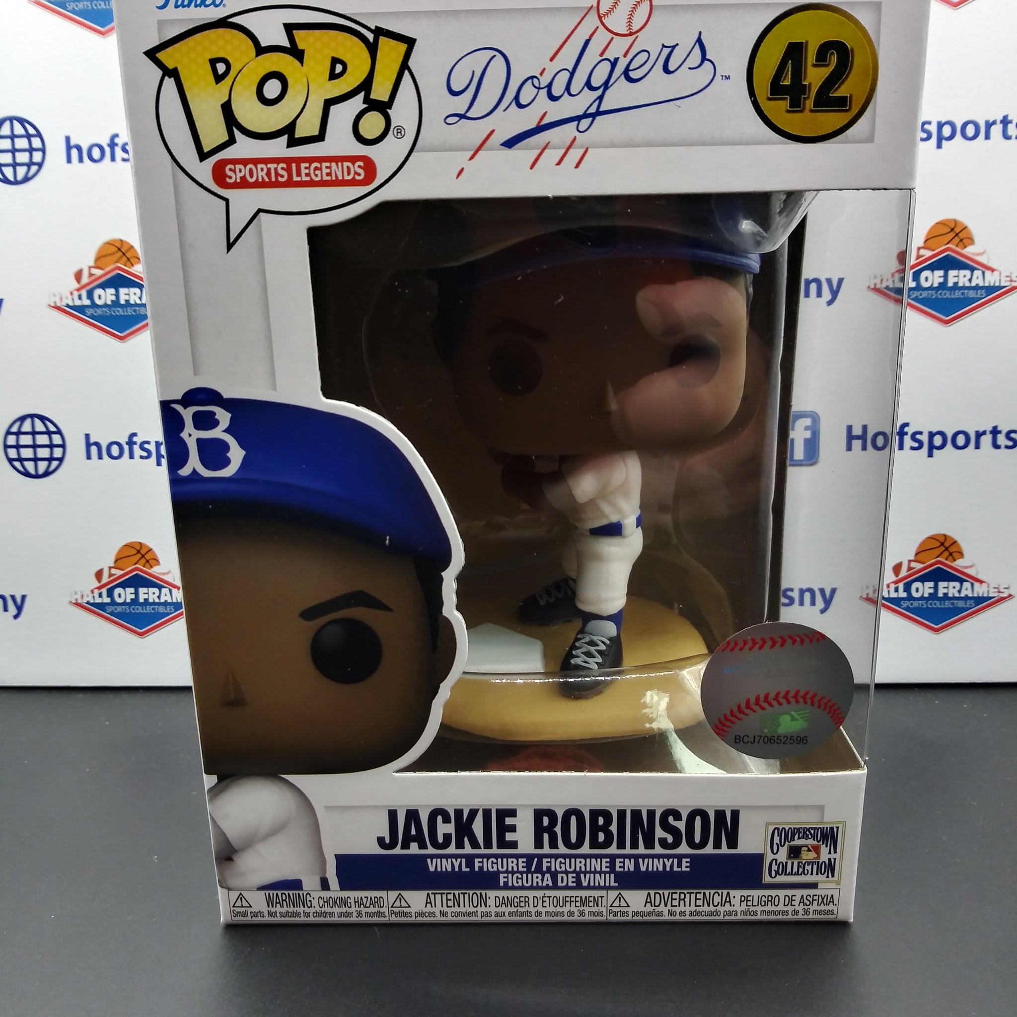 JACKIE ROBINSON BROOKLYN DODGERS FUNKO POP! #42!