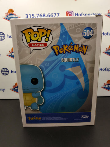 SQUIRTLE POKEMON FUNKO POP! #504!