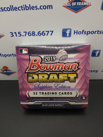 2019 BOWMAN DRAFT SAPPHIRE HOBBY BOX! 32 CARDS! LOOK FOR GUNNAR HENDERSON!