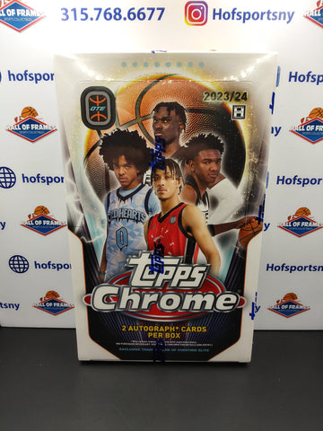 2023/24 TOPPS CHROME OVER TIME ELITE OTE HOBBY BOX! 2 AUTOS PER BOX!