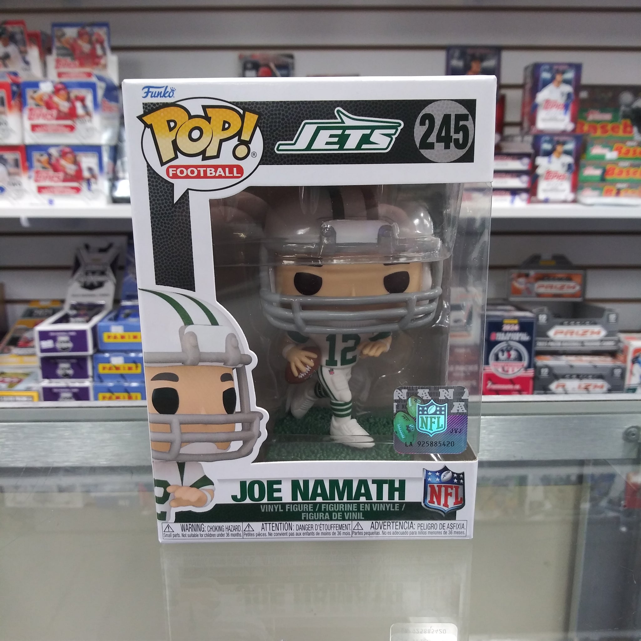 JOE NAMATH NEW YORK JETS NFL FUNKO POP! #245!