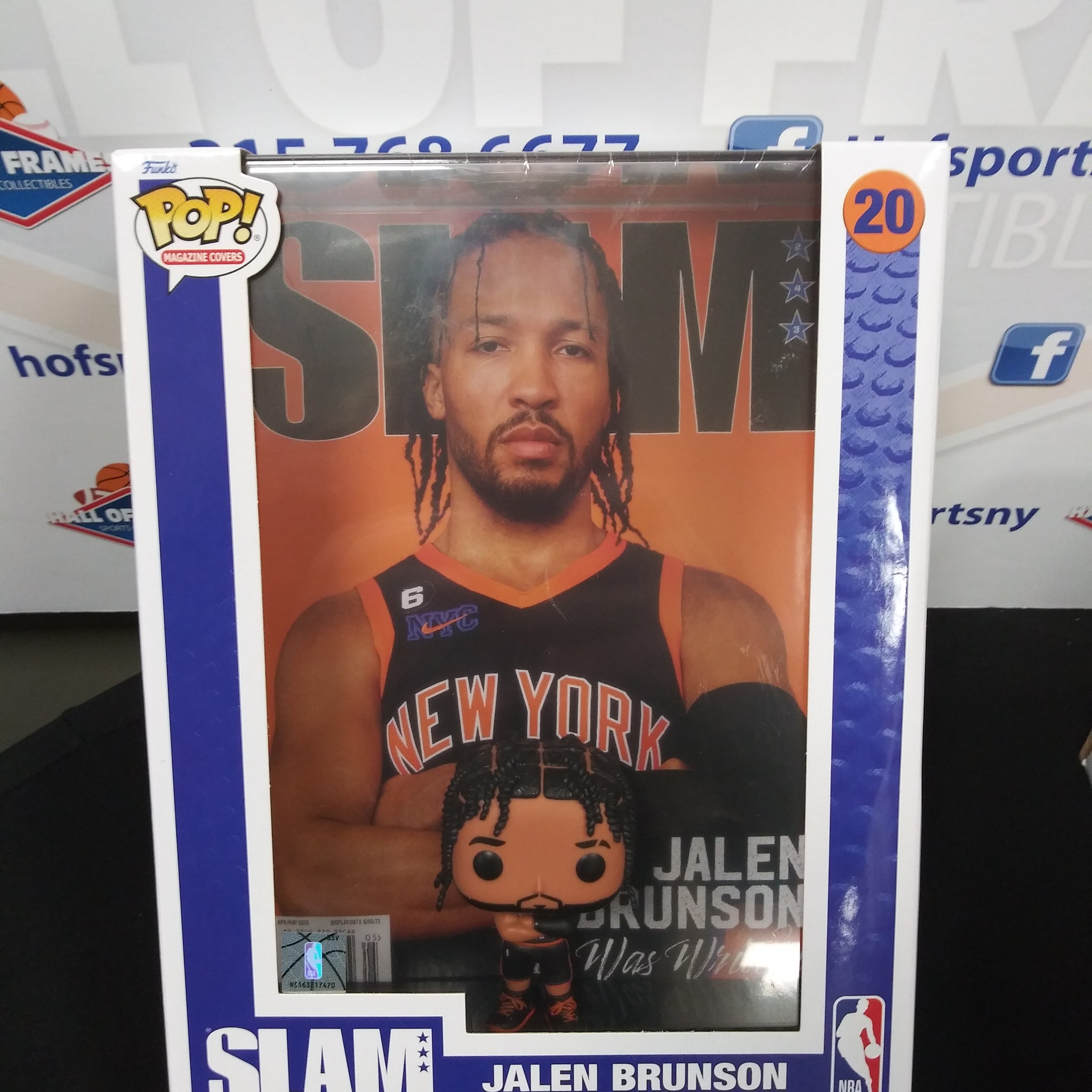 JALEN BRUNSON NEW YORK KNICKS SLAM MAGAZINE FUNKO POP! #20!