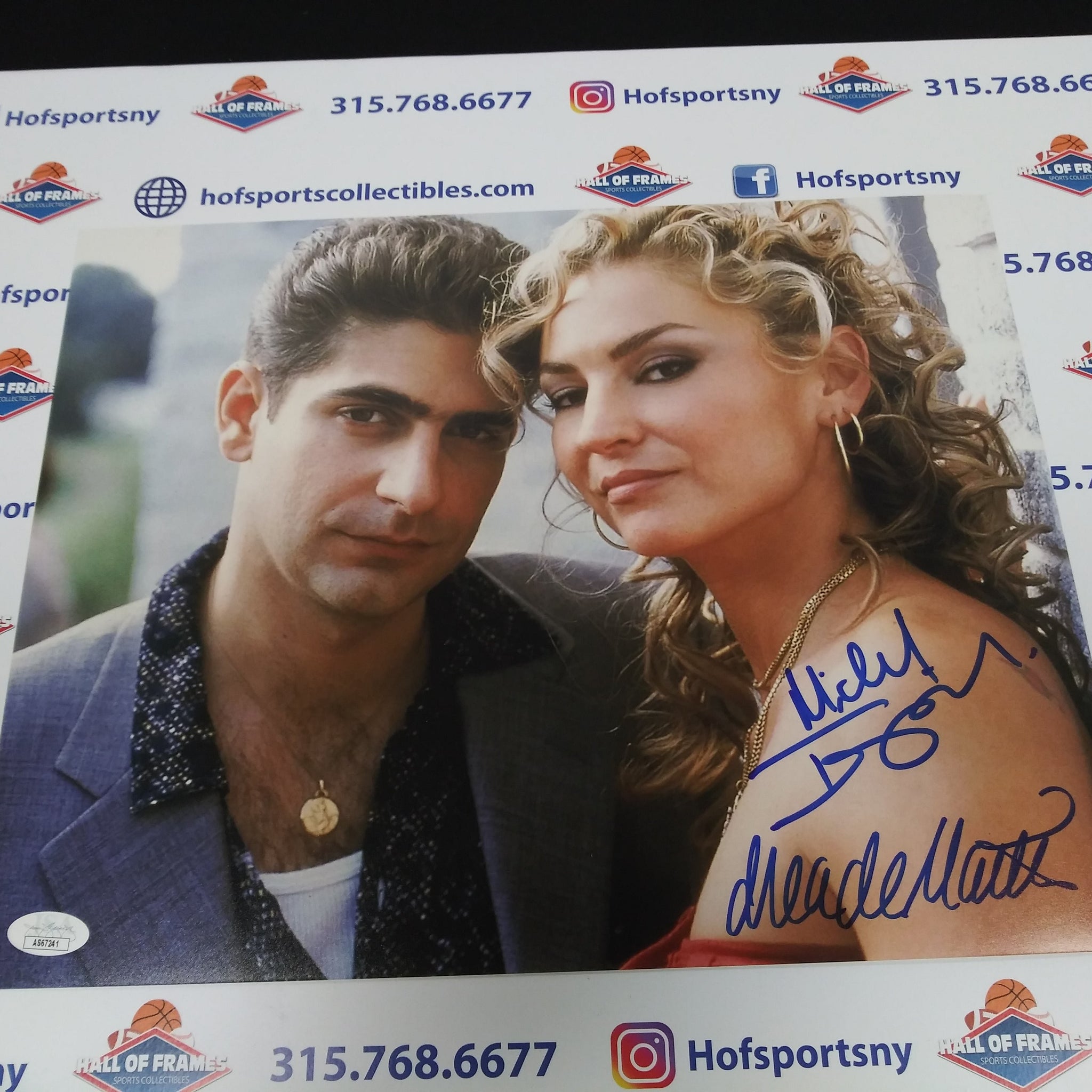 DREA DEMATTEO / MICHAEL IMPERIOLI SIGNED SOPRANOS 11X14 JSA COA