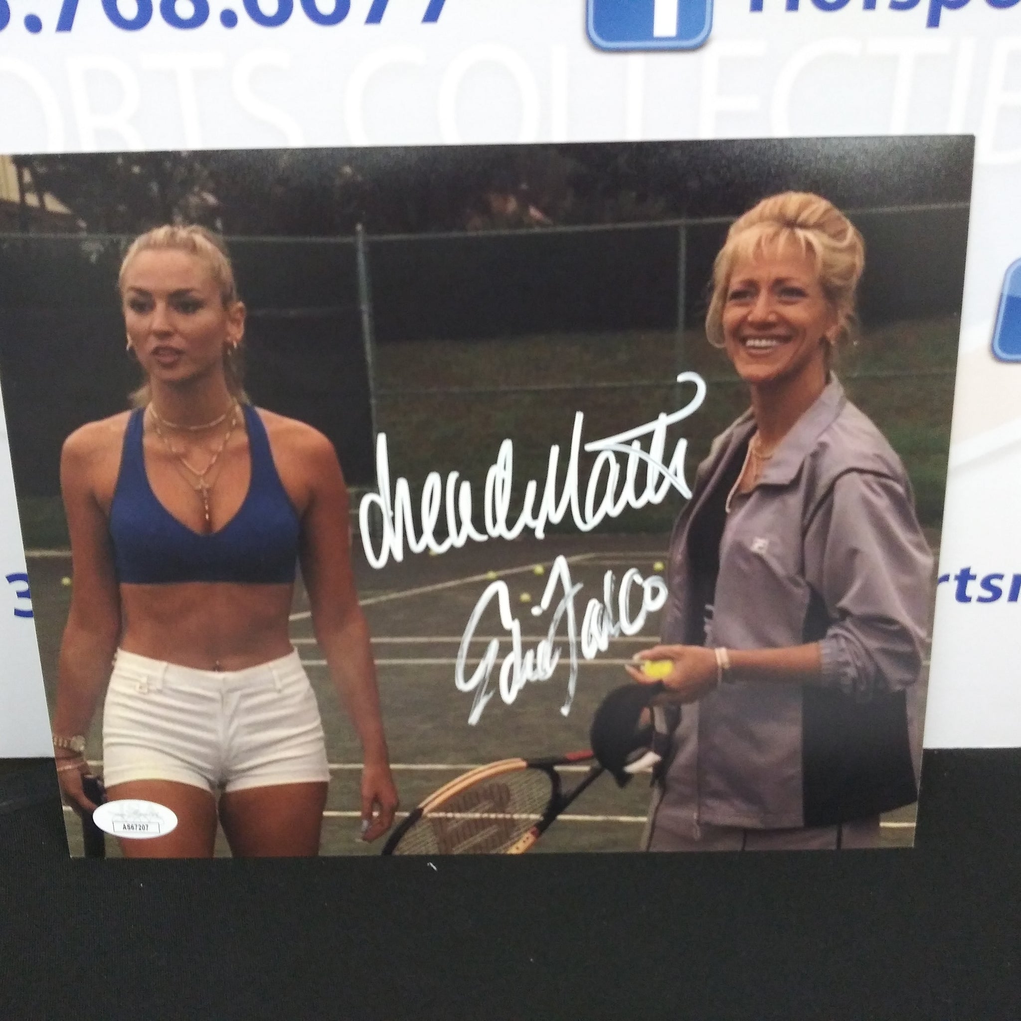 DREA DEMATTEO / EDIE FALCO SIGNED 8X10 JSA COA READ