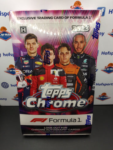 2023 TOPPS CHROME FORMULA 1 RACING HOBBY BOX! LOOK FOR AUTOS!