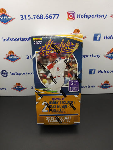 2022 PANINI ABSOLUTE BASEBALL HOBBY BOX! 4 HITS PER BOX!