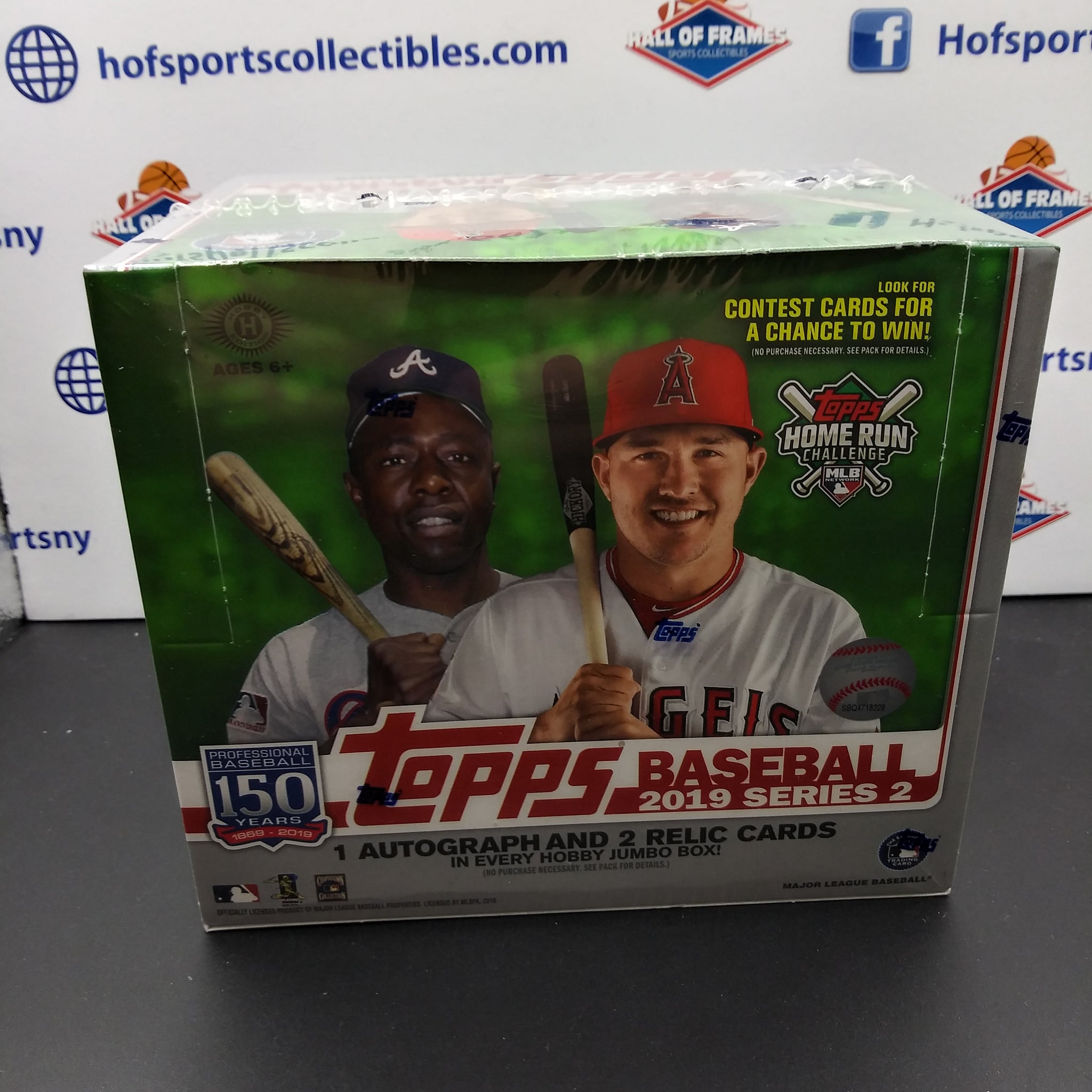 2019 TOPPS SERIES 2 BASEBALL HOBBY JUMBO BOX! 3 HITS PER BOX!