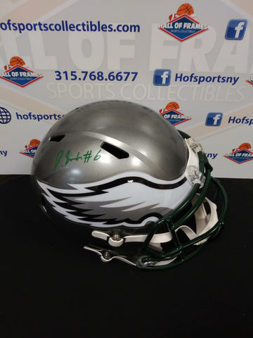 DEVONTA SMITH PHILADELPHIA EAGLES FULL SIZE FLASH REPLICA HELMET! FANATICS COA!