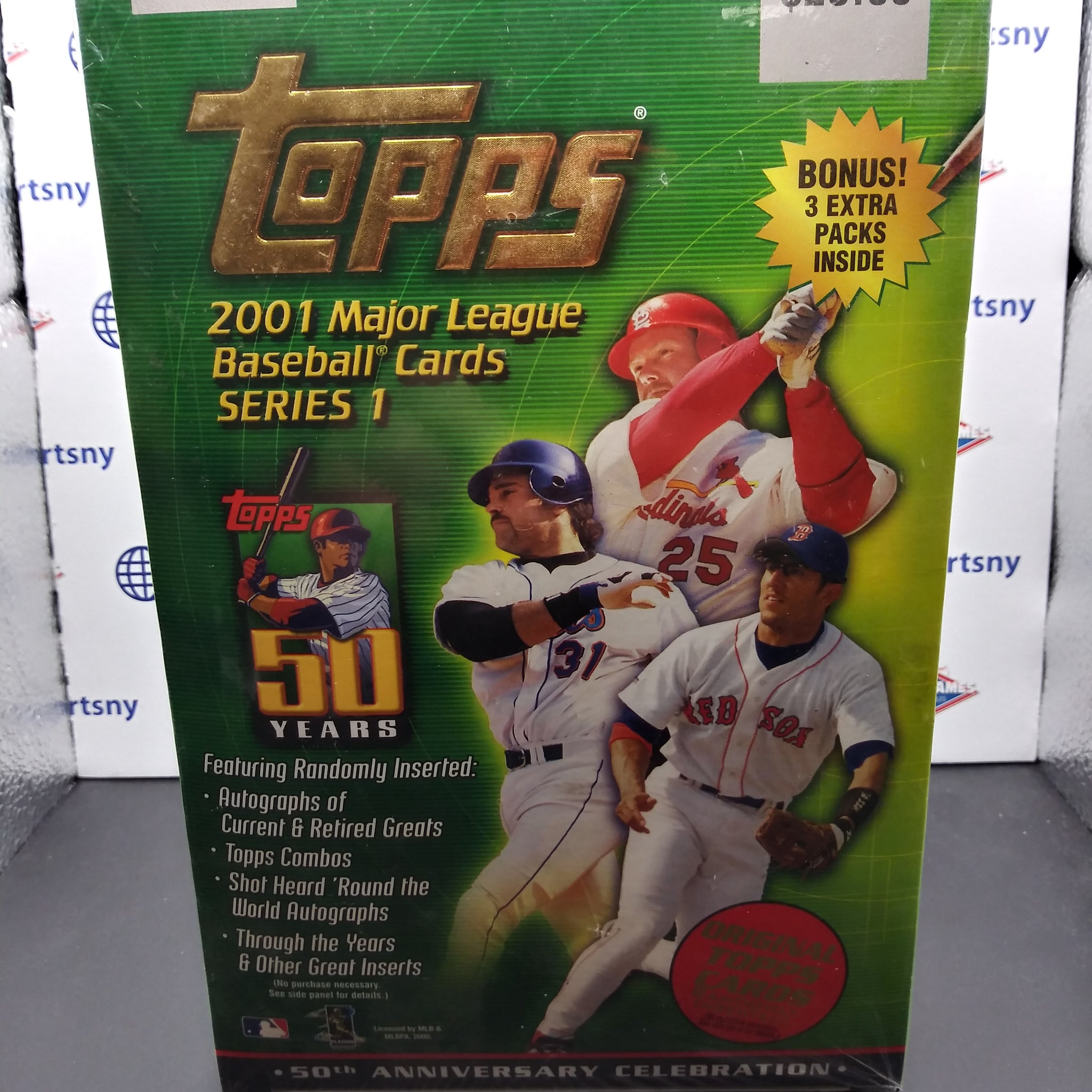 2001 TOPPS BASEBALL SERIES 1 SEALED RETAIL BOX! 32 PACKS PER BOX!