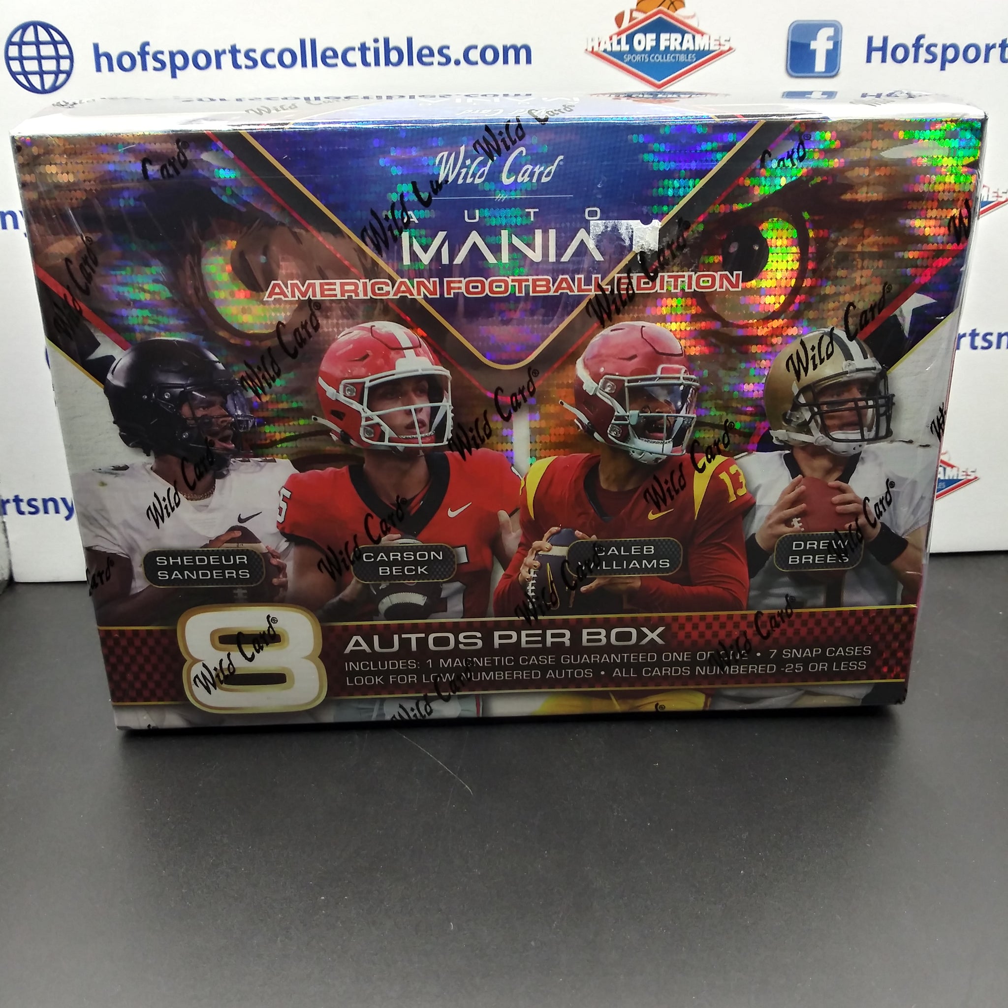 2024 WILD CARD AUTO MANIA AMERICAN FOOTBALL EDITION HOBBY BOX! 8 AUTOS!