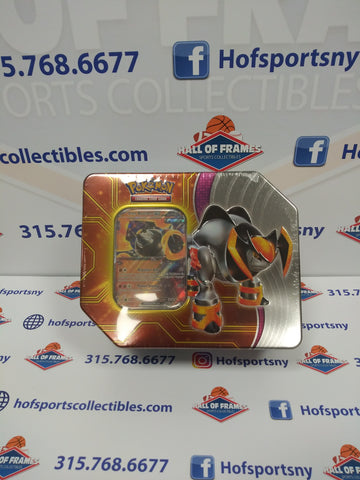 2024 POKEMON PARADOX DESTINIES TIN! IRON BOULDER EX! 5 PACKS!