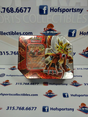 2024 POKEMON PARADOX DESTINIES TIN! GOUGING FIRE EX! 5 PACKS!