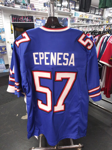 AJ EPENESA BUFFALO BILLS CUSTOM STITCHED BLUE JERSEY! XL!