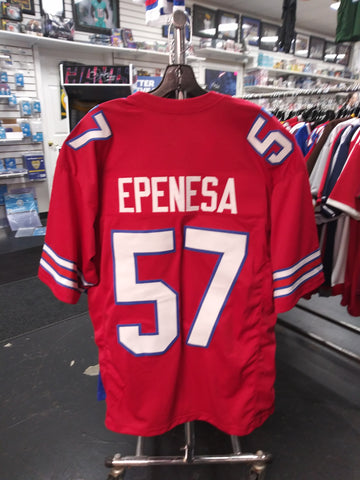 AJ EPENESA BUFFALO BILLS CUSTOM STITCHED RED JERSEY! XL!