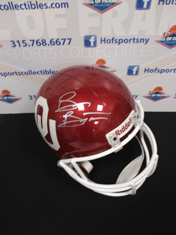 BRIAN BOSWORTH OKLAHOMA SOONERS FULL SIZE REPLICA SIGNED HELMET! TRI-STAR CERT!