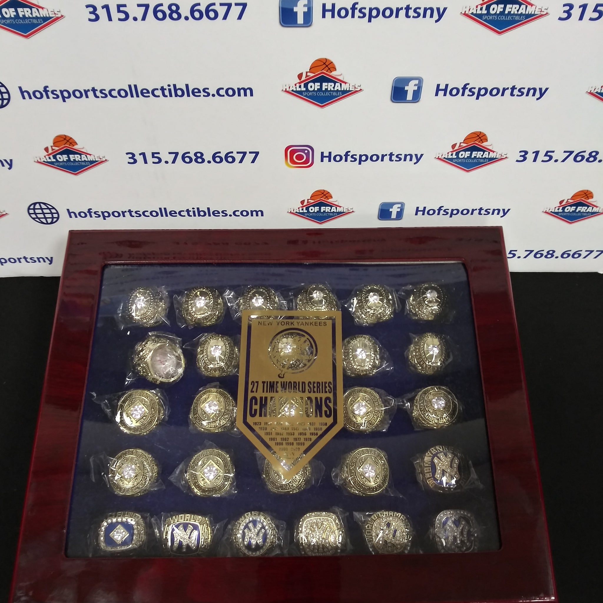 NEW YORK YANKEES 26 CHAMPIONSHIP RING SET WITH BOX!