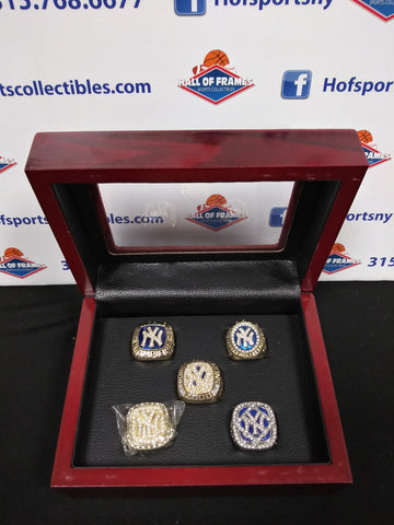 NEW YORK YANKEES 5 CHAMPIONSHIP RING SET WITH BOX!