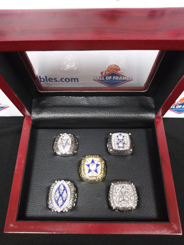 DALLAS COWBOYS 5 CHAMPIONSHIP RING SET AND BOX!