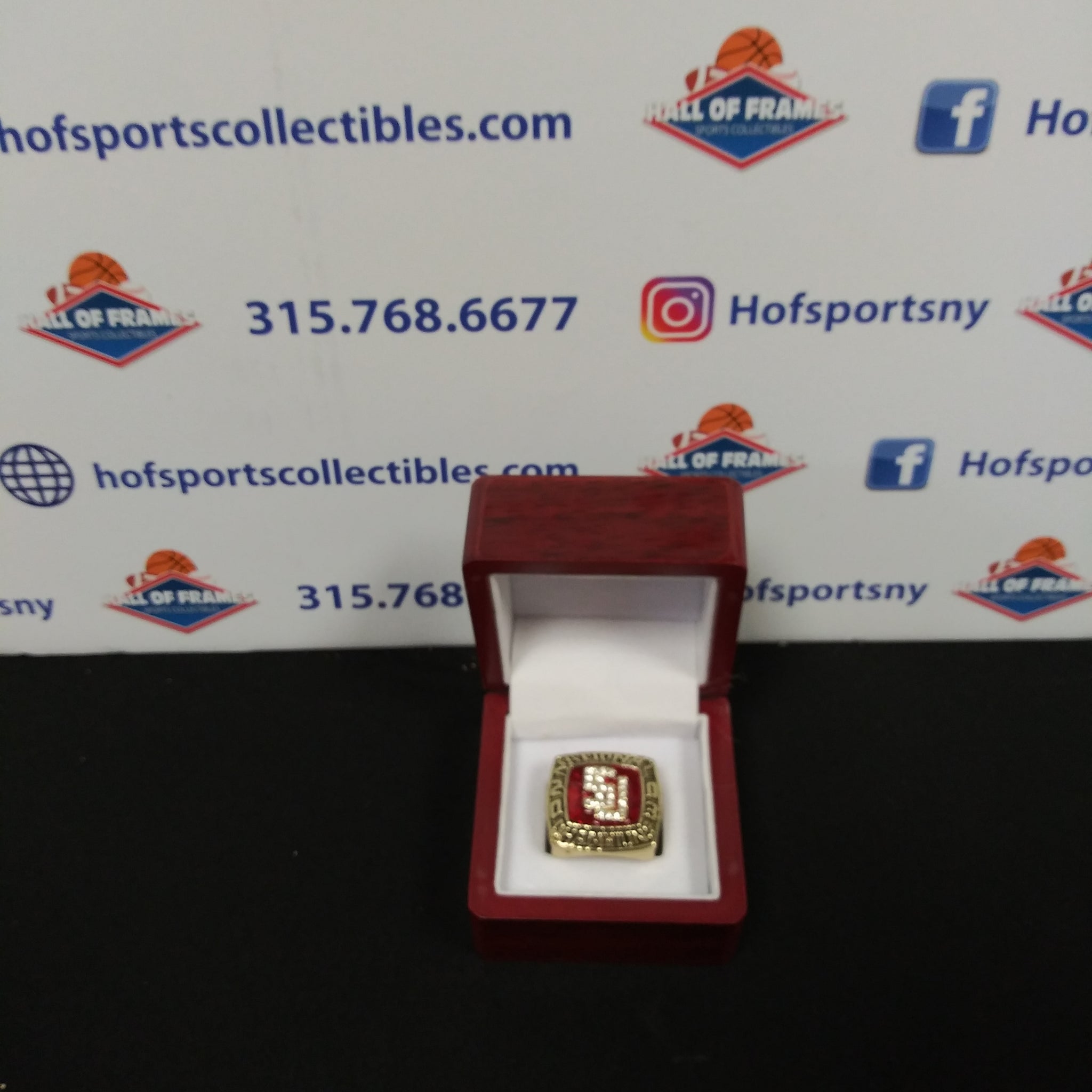 SYRACUSE UNIVERSITY ORANGE BASKETBALL CHAMPIONSHIP RING WITH BOX!