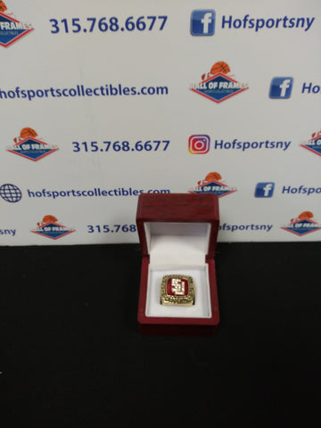 SYRACUSE UNIVERSITY ORANGE BASKETBALL CHAMPIONSHIP RING WITH BOX!