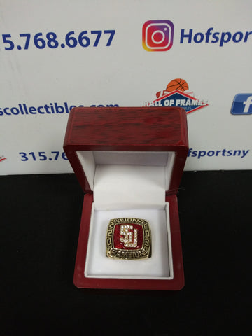 SYRACUSE UNIVERSITY ORANGE BASKETBALL CHAMPIONSHIP RING WITH BOX!