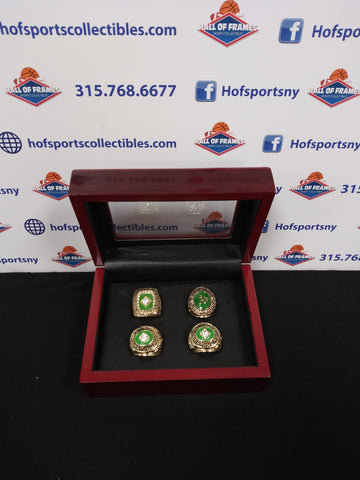 OAKLAND ATHLETICS 4 CHAMPIONSHIP RING SET WITH BOX!