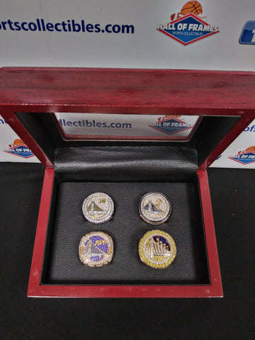 GOLDEN STATE WARRIORS 4 CHAMPIONSHIP RING SET WITH BOX!