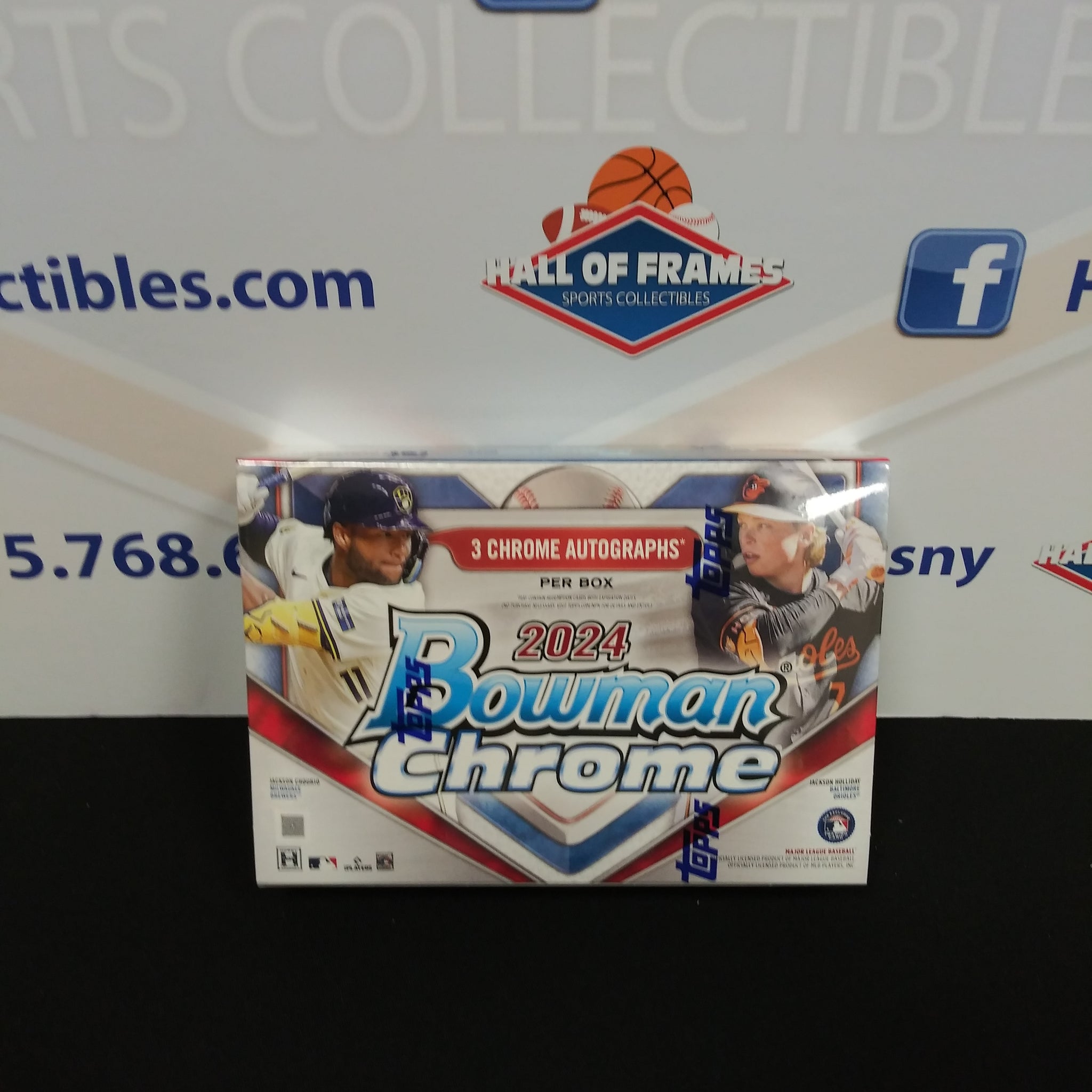 2024 BOWMAN CHROME BASEBALL HTA BOX! 3 AUTOS PER BOX!