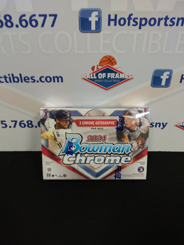 2024 BOWMAN CHROME BASEBALL HTA BOX! 3 AUTOS PER BOX!